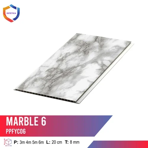 Plafon PVC Putih Marble 6 Citra Raya Tangerang